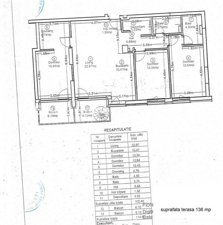 Unique Penthouse - Pipera - Porsche Nord | 4 Camere + Terasa Etaj 6 + Parcare